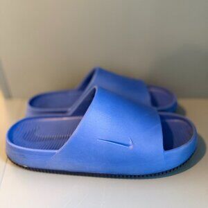 Nike Men's Calm Slip On Comfort Sandal Slides Blue Size: 10 Mens